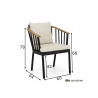 Aiatool Apple Bee CONDOR must / helebeež, 60x64xH78 cm