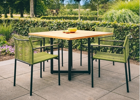 Aiatool Apple Bee JAKARTA mattmust / roheline, 56x59xH82 cm