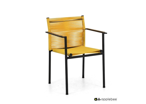 Aiatool Apple Bee JAKARTA mattmust / kollane, 56x59xH82 cm