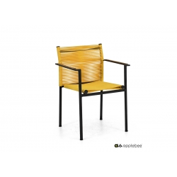Aiatool Apple Bee JAKARTA mattmust / kollane, 56x59xH82 cm