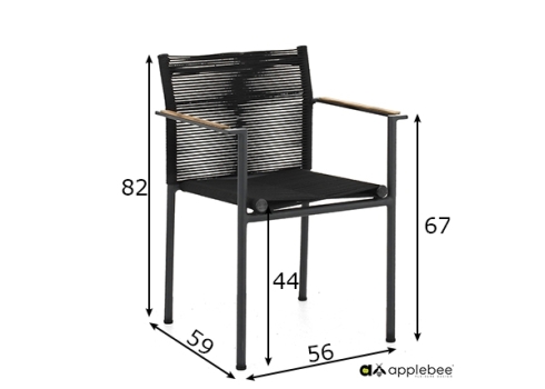 Aiatool Apple Bee JAKARTA mattmust / must, 56x59xH82 cm