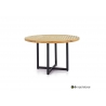 Söögilaud Apple Bee JAKARTA mattmust / tiik, D110xH76 cm