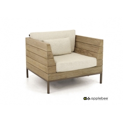 Tugitool Apple Bee LONG ISLAND tiik / helebeež, 96x89xH70 cm