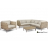 Tugitool Apple Bee LONG ISLAND tiik / helebeež, 96x89xH70 cm