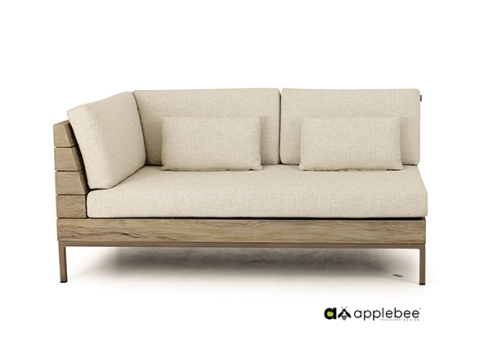 Diivan Apple Bee LONG ISLAND tiik / helebeež parem, 161x89xH70 cm