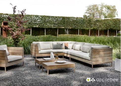 Diivan Apple Bee LONG ISLAND tiik / helebeež parem, 161x89xH70 cm