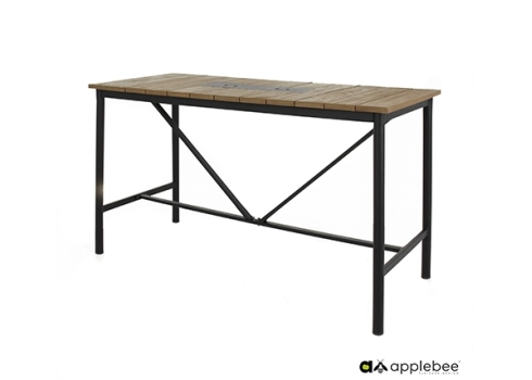 Baarilaud Apple Bee MILOU must / tiik, 150x78xH105 cm
