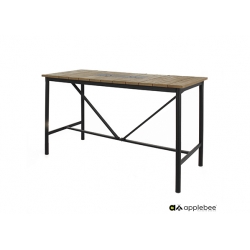 Baarilaud Apple Bee MILOU must / tiik, 150x78xH105 cm