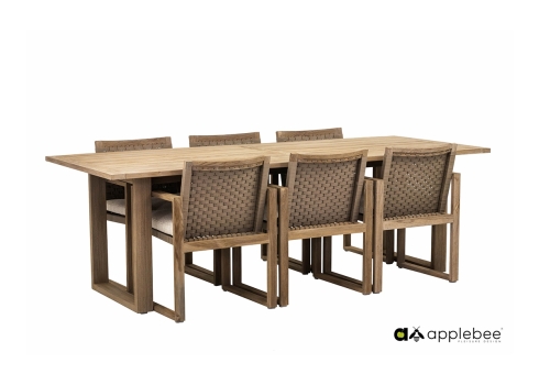 Söögilaud Apple Bee ANTIGUA tiigipuu, 240x95xH76 cm