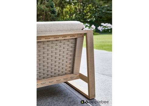 Tugitool Apple Bee ANTIGUA beež / tiik, 77x81xH61 cm