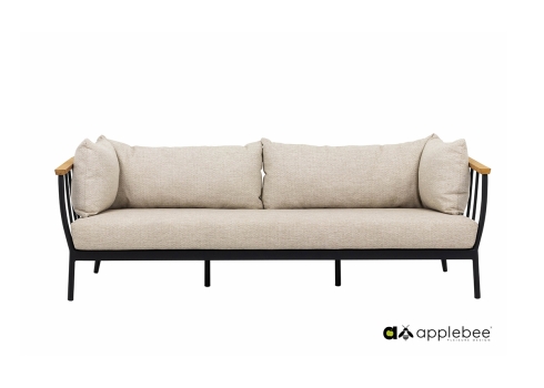 Diivan Apple Bee CONDOR must / helebeež, 206x81xH64 cm