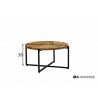 Diivanilaud Apple Bee CONDOR must / tiik, D74xH38 cm