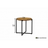 Diivanilaud Apple Bee CONDOR must / tiik, D54xH50 cm
