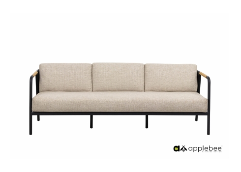 Diivan Apple Bee ELLE BELT must / beež, 201x83xH65 cm