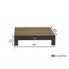 Diivanilaud apple Bee STICKS & MORE hall / tiigipuu, 87x87xH23 cm