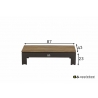 Diivanilaud Apple Bee STICKS & MORE hall / tiigipuu, 87x43xH23 cm