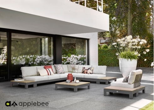 Diivanilaud Apple Bee STICKS & MORE hall / tiigipuu, 87x43xH23 cm
