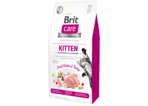 Brit Care Cat Grain-Free Kitten Healthy Growth kassitoit 7kg