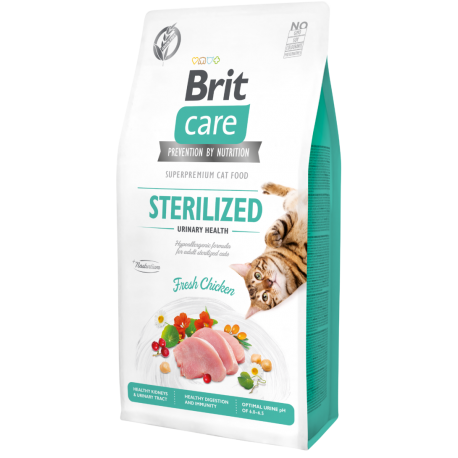 Brit Care Cat Grain-Free Sterilized Urinary Health kassitoit 7kg Brit Care Cat Grain-Free Sterilized Urinary Health kassitoit 7kg