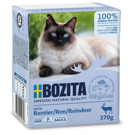 Bozita kassikonserv Reindeer (põhjapõdraliha) in sauce 16x370g Bozita kassikonserv Reindeer (põhjapõdraliha) in sauce 16x370g