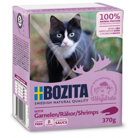 Bozita kassikonserv Shrimps in Sauce 16x370g Bozita kassikonserv Shrimps in Sauce 16x370g