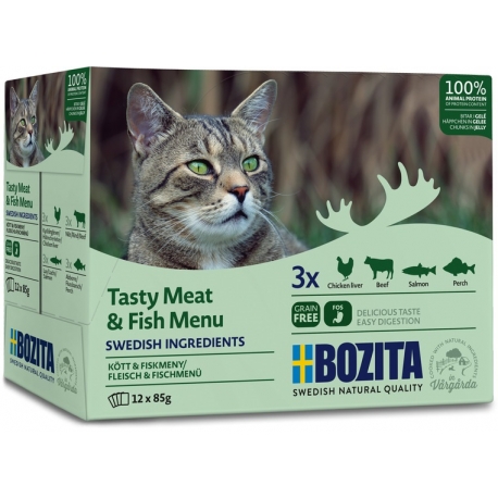 Bozita Multibox Meat&Fish in Jelly 12x85g Bozita Multibox Meat&Fish in Jelly 12x85g