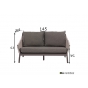 Diivan Apple Bee BIJOU hall, 145x84xH68 cm