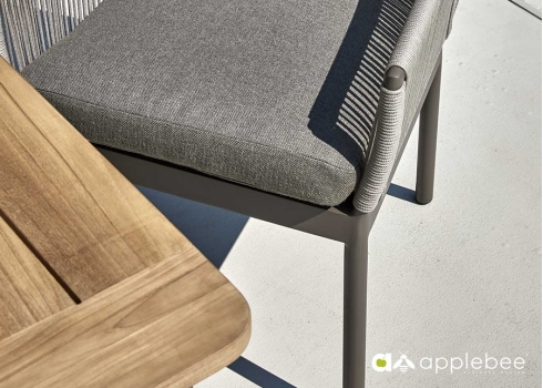Söögilaud Apple Bee BIJOU tiik / hall, 180x90xH77 cm