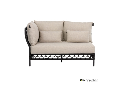 Diivan Apple Bee PURE beež / must parem, 141x81xH76 cm