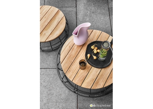 Diivanilaudade komplekt Apple Bee PURE tiik / must, 2 tk