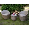 Aiamööbli komplekt Bello Giardino MODICO tumepruun, 2 tooli + laud