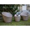Aiamööbli komplekt Bello Giardino MODICO tumepruun, 2 tooli + laud