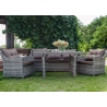 Aiamööbli komplekt Bello Giardino DIVINO hall, 2 tugitooli + diivan + laud