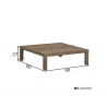 Diivanilaud Olive tiik, 90x90xH27 cm