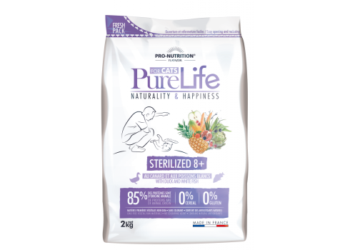 Pro-Nutrition teraviljavaba kassitoit Sterilised 8+ pardiliha ja valge kalaga 2kg