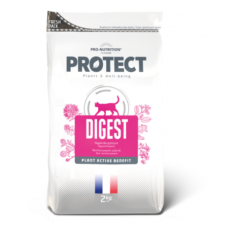 Pro-Nutrition Protect Cat Digest Seede- või nahaprobleemidega kassidele 4kg Pro-Nutrition Protect Cat Digest Seede- või nahaprobleemidega kassidele 4kg