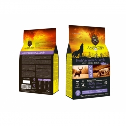 Ambrosia teraviljavaba Adult koeratoit Uluki- ja Lambalihaga 12kg