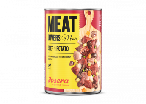 Josera Meat Lovers Menu koeratoit veis kartuliga 6x400g