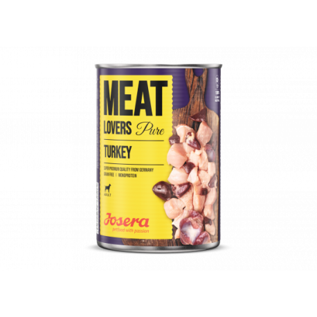 Josera Meat Lovers koeratoit puhas kalkuniliha 6x400g Josera Meat Lovers koeratoit puhas kalkuniliha 6x400g