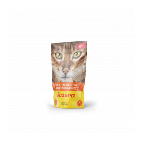 Josera kassitoit kanalihasupp porgandi ja spinatiga 16x70g Josera kassitoit kanalihasupp porgandi ja spinatiga 16x70g