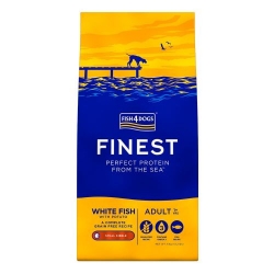 Fish4Dogs koera koeratoit valge kala väike graanul 6kg