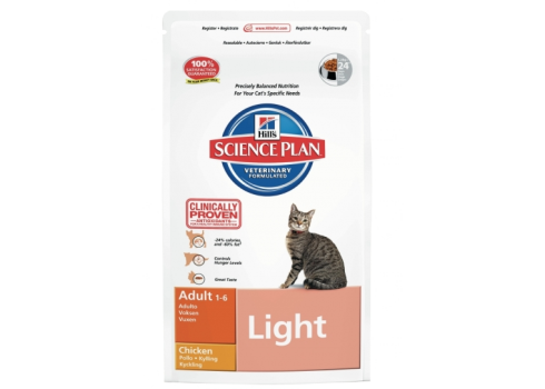 HILL'S SP FELINE ADULT LIGHT CHICKEN kassitoit, Hill´s kassitoidud