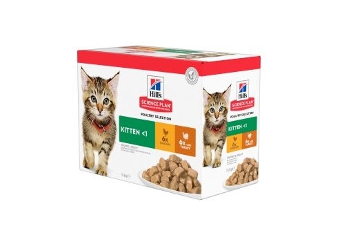 HILLS KASSIPOJA EINEKOTIKE MULTIPACK KANA/KALKUN 12x85g