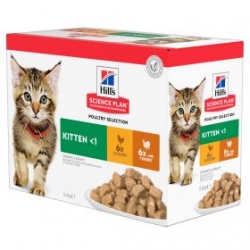 HILLS KASSIPOJA EINEKOTIKE MULTIPACK KANA/KALKUN 12x85g
