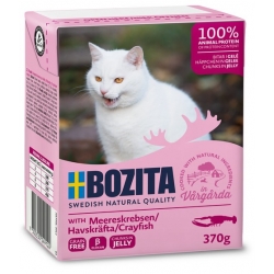 Bozita kassikonserv Crayfish in Jelly 16x370g