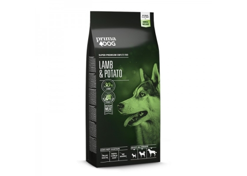 Prima Dog täistoit lammas-kartul kõikidele täiskasvanud koertele 12 kg