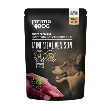 Prima Dog Mini Meal hirveliha eine 24x85g Prima Dog Mini Meal hirveliha eine 24x85g