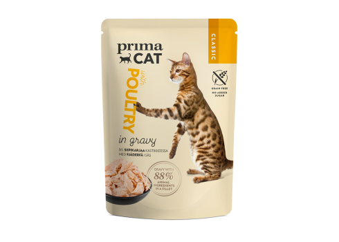 Prima Cat kassi einekotike linnuliha kastmes 28x85g