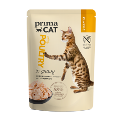 Prima Cat kassi einekotike linnuliha kastmes 28x85g