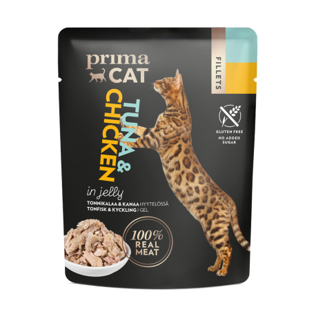 Prima Cat kassi einekotike tuunikala-kanaliha tarrendis 24x50g Prima Cat kassi einekotike tuunikala-kanaliha tarrendis 24x50g